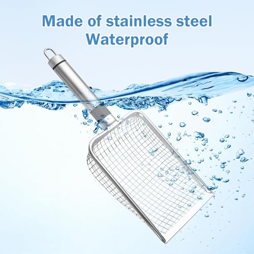 Bocguy Gartensieb 4 Stück, Edelstahl Kompostsieb - Gartensieb Erde - mit Griff Gartensieb Erdsieb - 2/2.8/3.8/5mm Masche, für Sand, Steine, Erde, Kompost