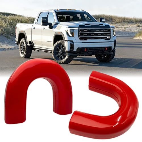 Custom Tow Hook Covers Fits for 2020-2026 GMC Sierra 2500/3500 HD,Tow Hitch Cover Car Tow Hooks Compatible with GMC Sierra 2500/3500 HD Accessories 2020-2026 (Red)