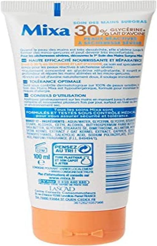 MixaIntensive Dry Skin - Ultra-Moisturising Hand Care for Sensitive to Extremely Dry Skin - 100 ml