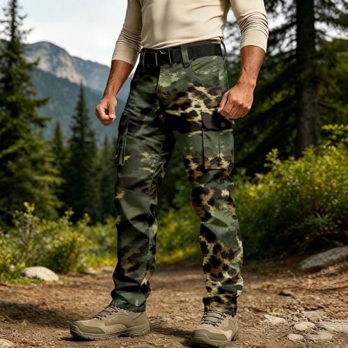 Pantalon de combat zippé grande taille avec multipoches
