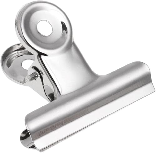 Clip de metal para sellador de alimentos, abrazadera de bolsa de papel de oficina, carpeta de boletos, cajas de almacenamiento de fotos con tapas