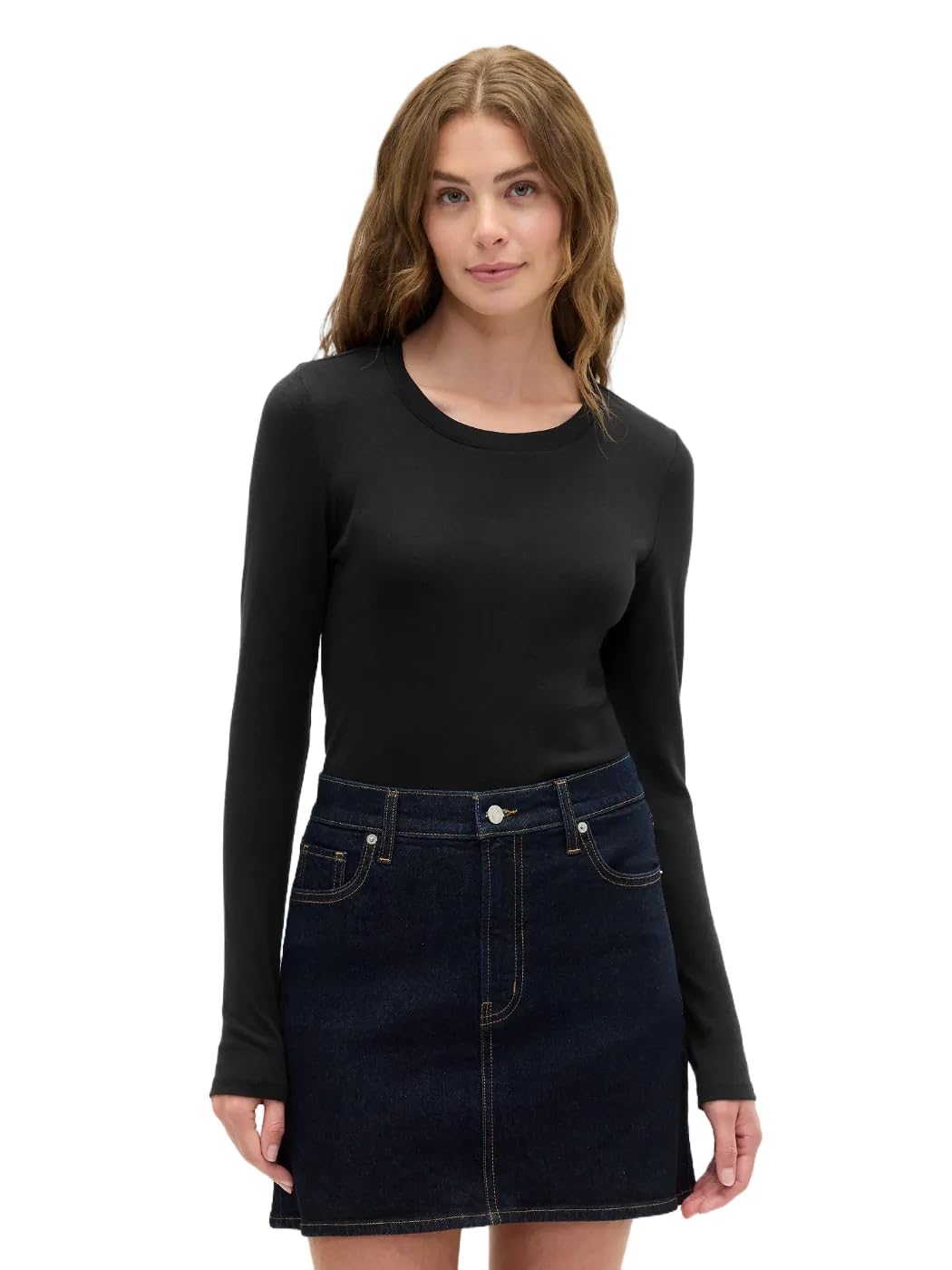 Women's Long Sleeve Crewneck Knit Top