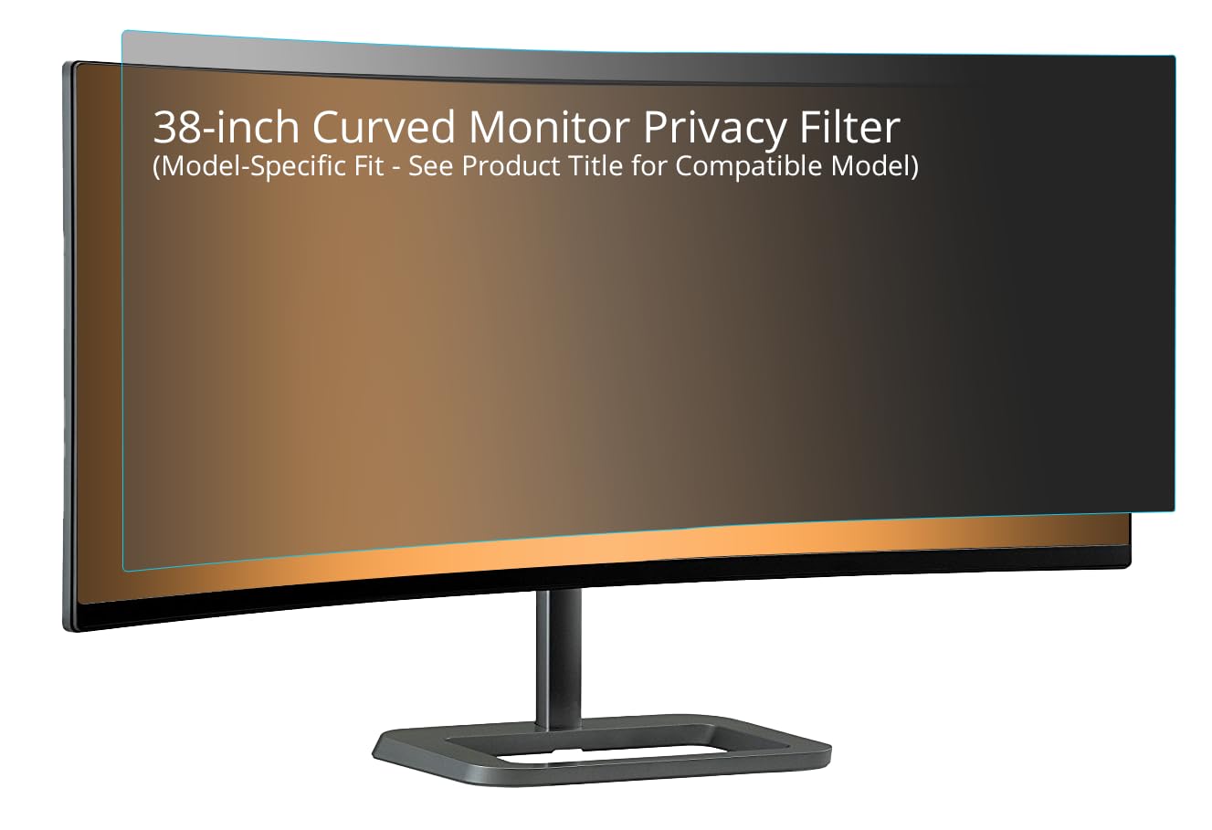Photodon 2-Way Privacy Filter for the LG 38WK95C-W 38-inch Curved Monitor with Installation and Care Kit