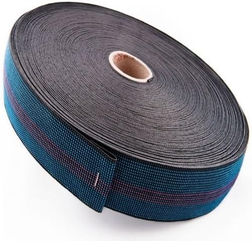 2 Metres of 2" (50mm) Elasticated Upholstery Webbing for Sofa, Chair Seat