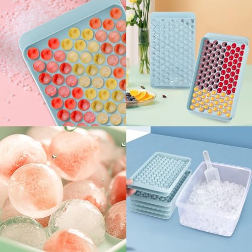 Mini bandeja para hielo en bolas redondas 4 piezas miniatura 2