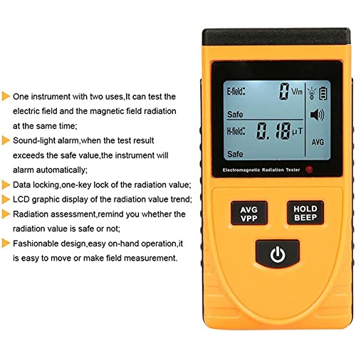 Detector portátil de radiación con pantalla LCD miniatura 4