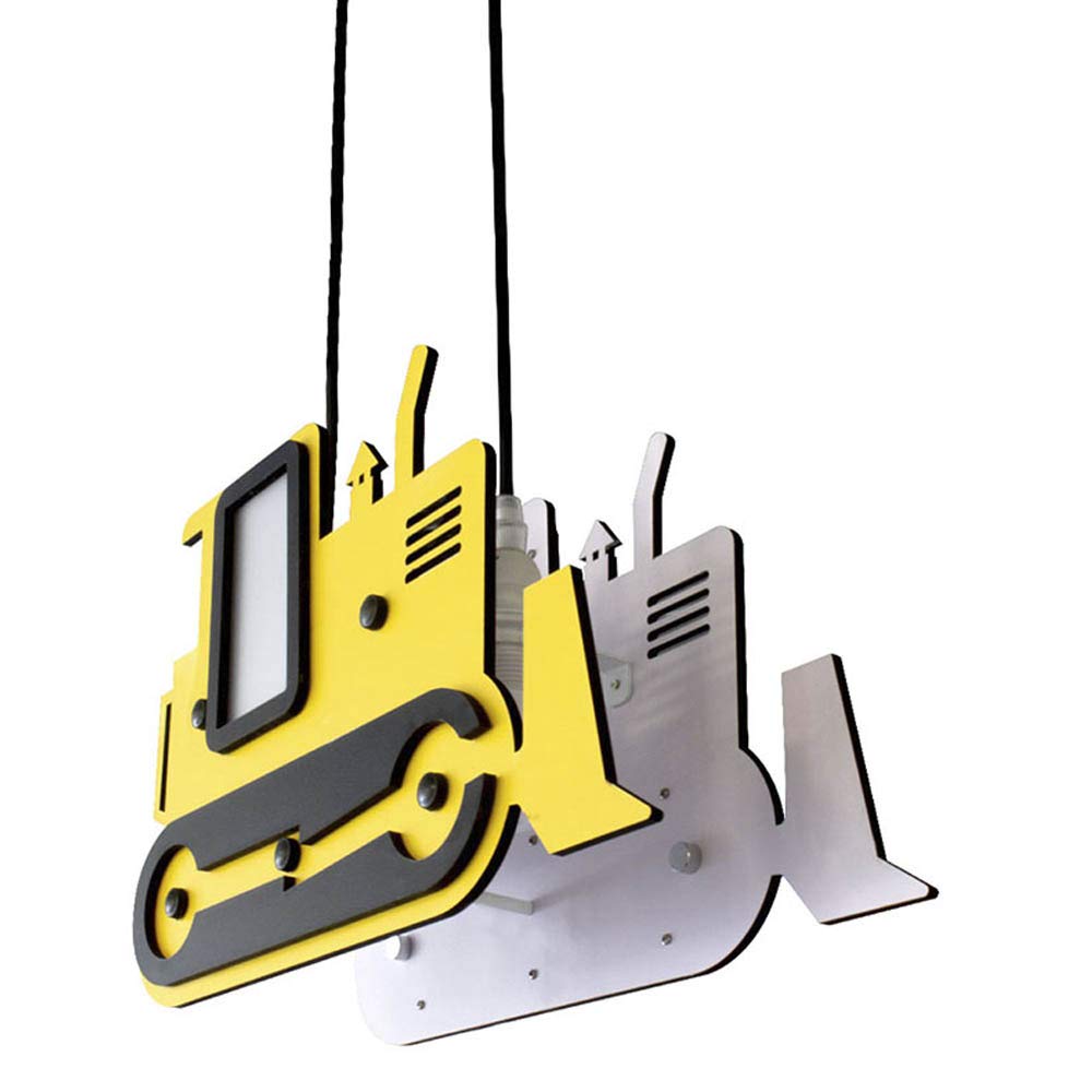 wonderlamp W-A000120 Lámpara de Techo Infantil Excavadora