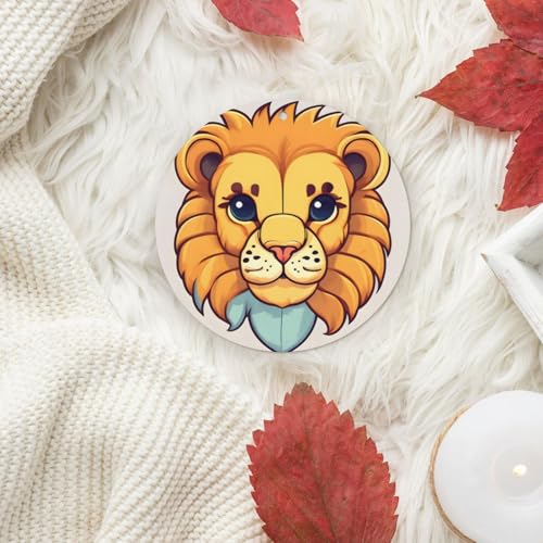 Cartoon cute little lion hojas aromáticas para auto miniatura 6