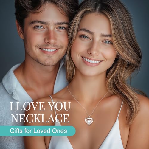 CDE Necklaces for Women Birthstone Jewellery, Love Heart Pendant 925 Sterling Silver Jewellery Gifts for Mum Her Wife Girlfriend Anniversary Birthday Mothers Day Christmas Valentine's Day - Image 4