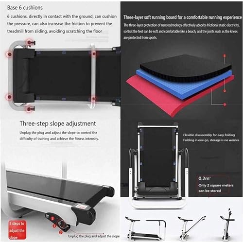 Image of Foldable Treadmill,with LED Monitor,Pulse Sensor, Portable Compact Small Treadmill for Apartment /Home /Gym