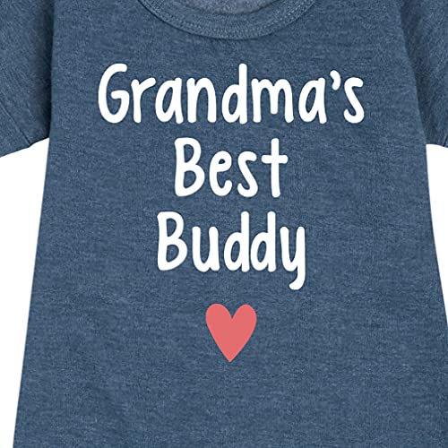 Instant Message - Grandma Heart Best Buddy - Toddler & Youth Girls Fleece Dress3