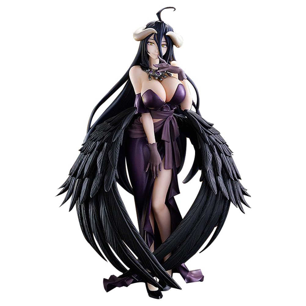 Albedo Figurine Anime 18 cm Mignon Fille Modèle Robe Statue PVC Objets de collection Statue Décoration de bureau Cadeau