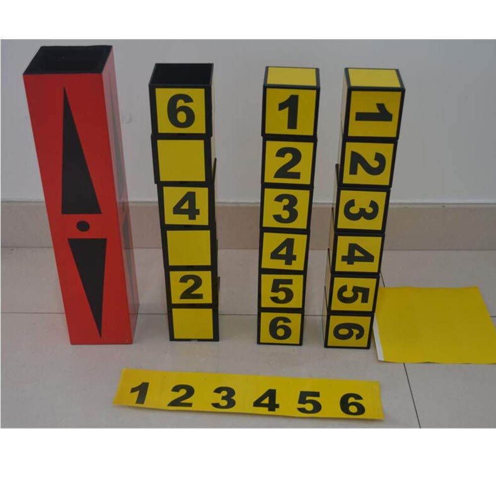 ZQION Cuba A Libre Scambio di Dadi Trucchi Magici per Mago Professionista Tubo Magie Stage Illusion Gimmick Props Comedy Mentalism (Giallo)