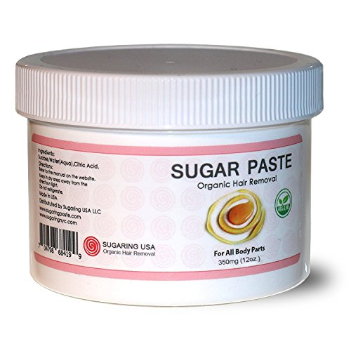 Sugaring Paste for Home Use on Bikini Brazilian Legs Waxing 12oz with 8pcs Sugaring Strips & Plastic Applicator image 4