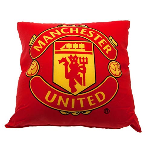 Manchester United FC Cushion (One Size) (Red)