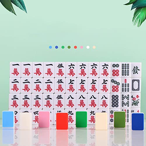 Mini set de Mahjong con bolsa de almacenamiento rojo miniatura 2