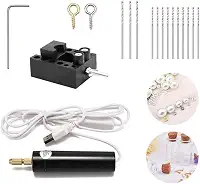 Mini Furadeira Elétrica USB 5V Dispositivo Rotativo para Jóias, Resina e Bricolagem