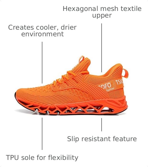 Image of TSIODFO Men Sneakers Fashion Sport Running Athletic Tennis Walking Shoes