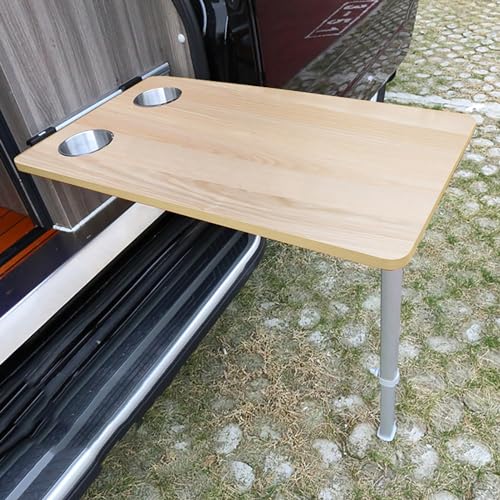 Table de camping pliable en acier réglable portable et ultra légère