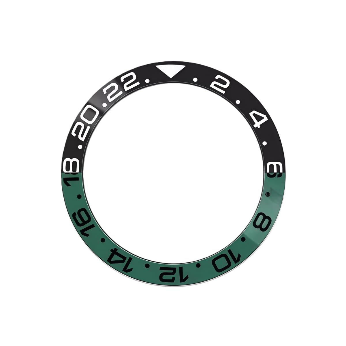 Inserto Bicolore Lunetta Ceramica, Anello Ricambio 38mm Modifica Orologio per Rolex GMT-Master II