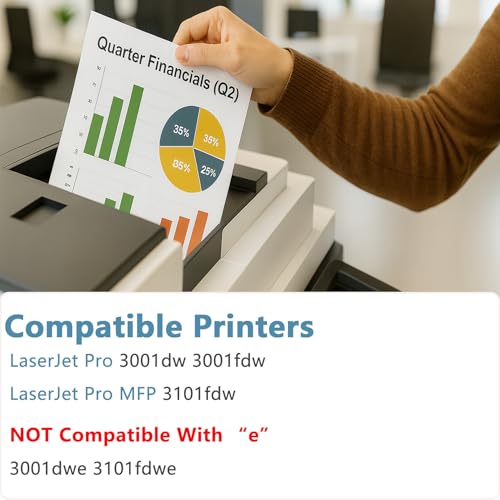 Image of 138A Black Compatible Toner Cartridge (with Chip) Replacement for HP 138A W1380A 138X W1380X, Compatible with Pro 3001dw 3001fdw Printers and LaserJet Pro MFP 3101fdw Series Printers (2 Pack Black)