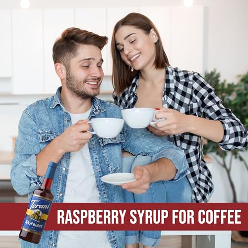 Sugar Free Raspberry Syrup for Coffee – 25.4 oz Bottle with Pump Syrup Dispenser - image 3