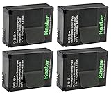 Kastar GOPRO3 Battery (4-Pack) for GoPro HD HERO3, HERO3+, AHDBT-302 Work with GoPro AHDBT-201, AHDBT-301, AHDBT-302