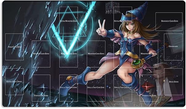 New Playmat Dark Magician Girl Trading Card Game CCG TCG Mat + Free Bag ZD014-20-A
