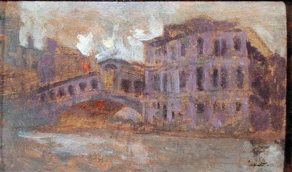Lienzo de Walter Richard Sickert: pintura mural del Palacio Camerlenghi 60x90cm
