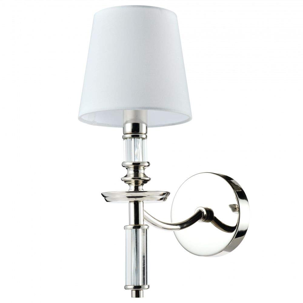 Cosmo Siena Wall Lamp with Shade Nickel, E14