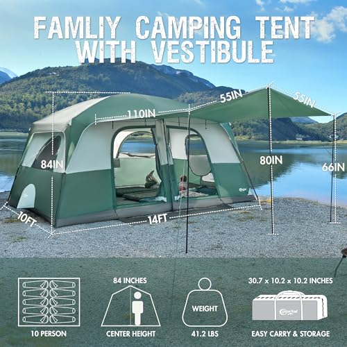 PORTAL 10 Person Instant Cabin Tent