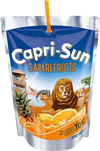 Capri-Sun Safari (Portakallı, Ananaslı, Mandalinalı) (200 ml x 20 Adet) - Görsel 3