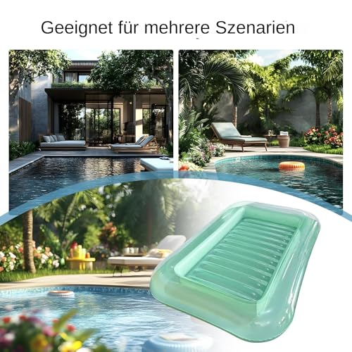 Chaise longue gonflable de piscine avec appui-tête réglable pour été - 6