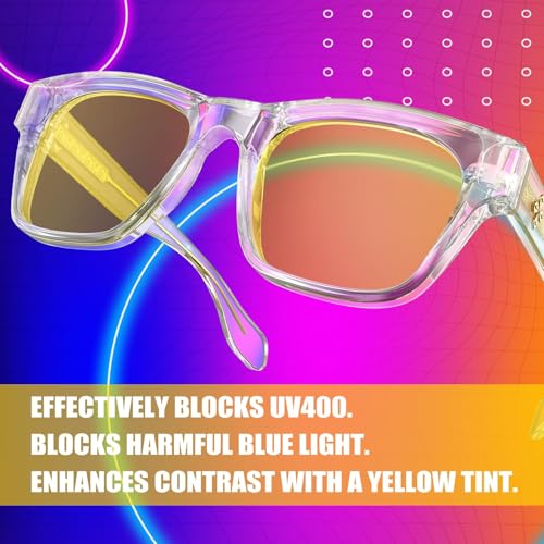 Image of VISOONE Gamer Glasses Professional Blue Light Filter with Anti-Fatigue and Anti-Glare Stylish for Men and Women BONA