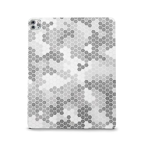 Image of MightySkins Carbon Fiber Skin Compatible with Apple iPad Pro 12.9 inch M2 6th Gen (2022) Full Wrap Kit - Camo Hexadots | Protective, Durable Textured Carbon Fiber Finish | Easy to Apply | Made in The USA