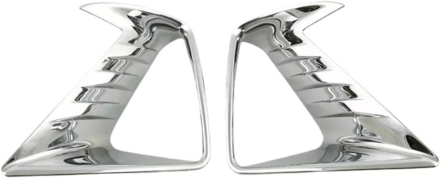 Front Fog Light Lamp Frame Stickers Decoration Cover Trim Compatible With Toyota Rav4 Rav 4 2016 2017 2018 ABS Chrome Accessories Exterior