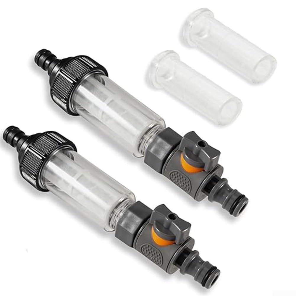 Lot de 2 filtres à eau pour camping-car, caravane, yacht, nettoyeur haute pression