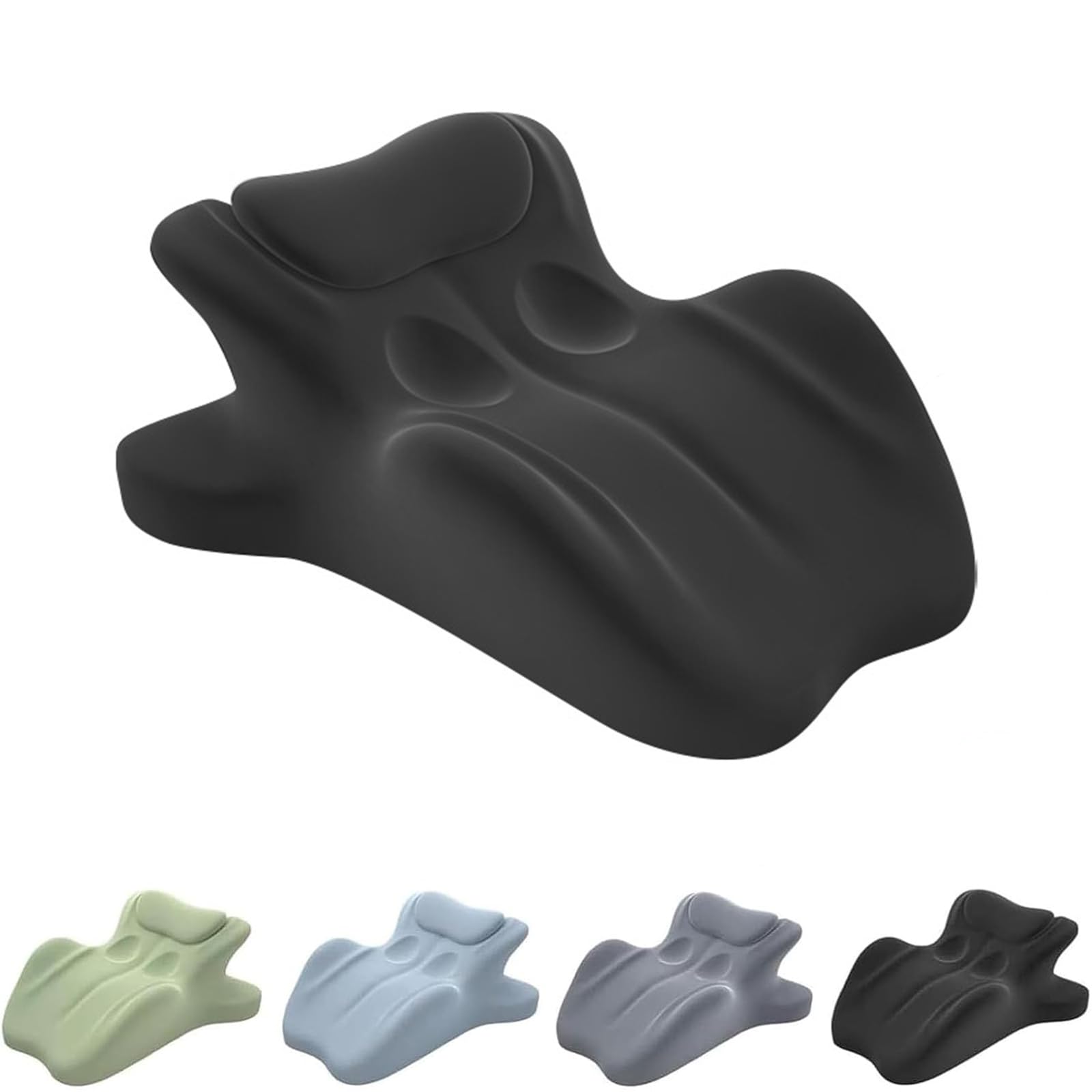 Sweet Spot - Cuscino ergonomico per coppie, 27°, per intimità, in memory foam, per parte bassa della schiena, fianchi e collo, per coppie, adulti, per tutte le posture (nero)