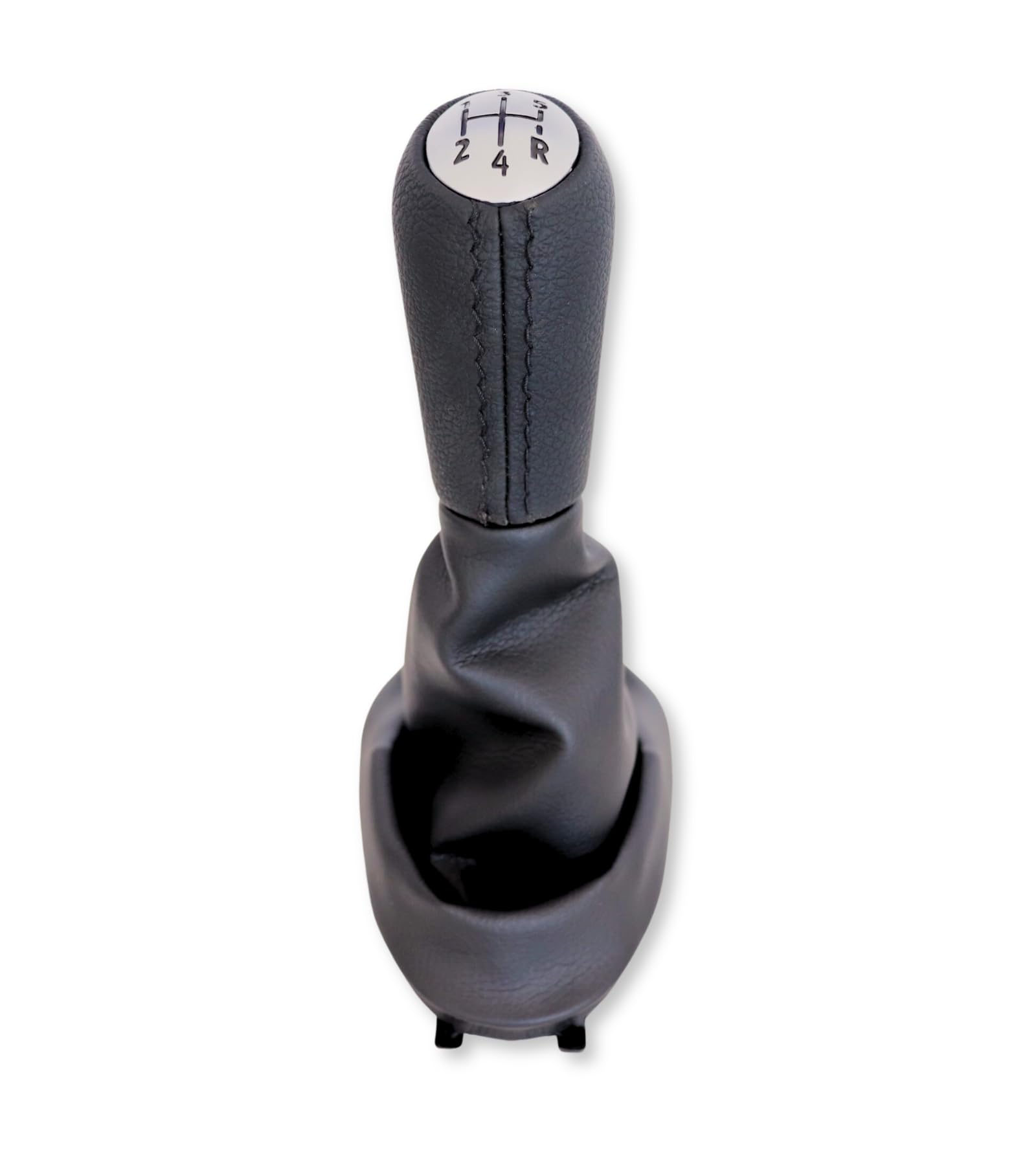 1neiSmartech Jeu de bouton et casque compatible avec Dacia Logan MK1 Sandero MK1 Stepway 2011 pour levier de vitesses bouton 5 vitesses avec sac