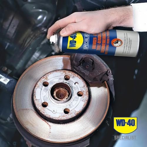 WD-40 Specialist Bremsen- und Teilereiniger 500 ml – Fettlöser für Bremsen, Kupplungen und Motorenteile, entfernt Bremsstaub, Öl und Verunreinigungen, verbessert Bremsleistung, verhindert Rückstände