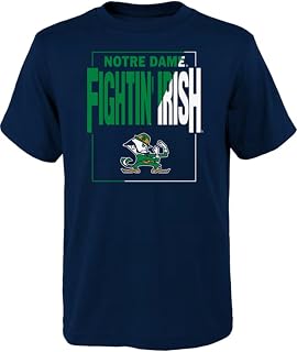 Gen 2 Notre Dame Fighting Irish Coin Toss Youth Short Sleeve Shirt - Navy