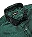 DiBanGu Men's Silk Dark Green Solid Dress Shirt Casual Formal Long Sleeve Green Button-Down Shirts for Wedding Party, Green, L