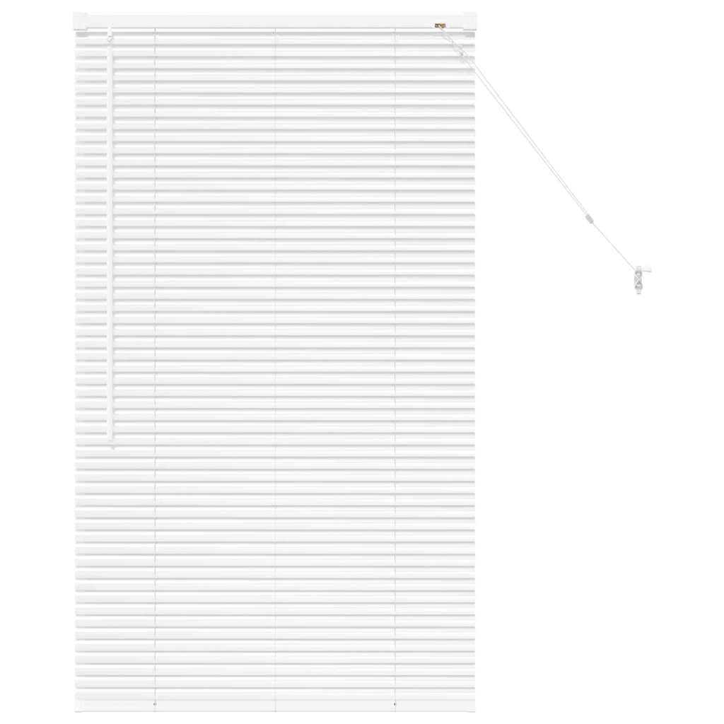 vidaXL Tendaggi a Veneziana Bianco 130 x 75 cm Alluminio, Tende a riquadro in Alluminio, Regolabili per Interni, per Controllo Luce e Privacy, perfette per la casa e L'Ufficio