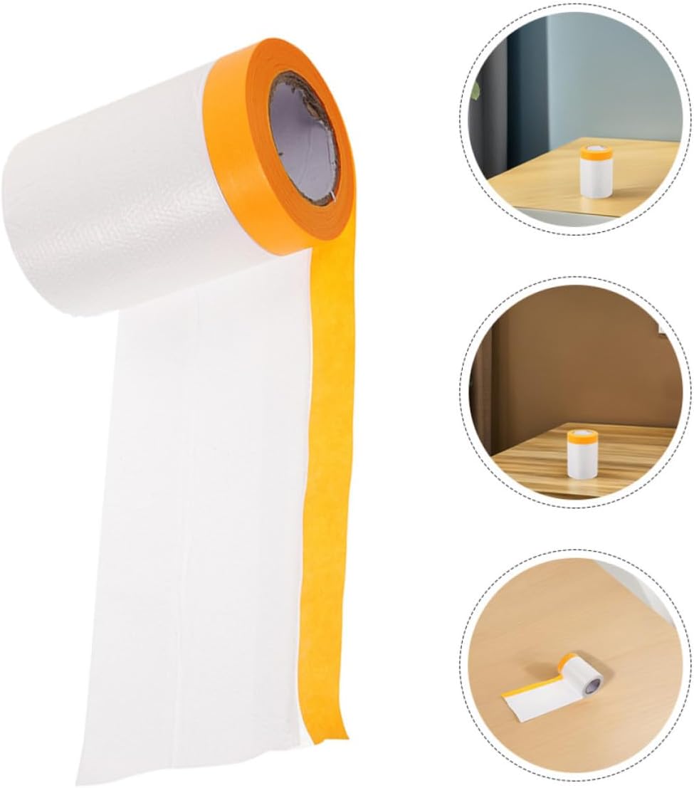 NUOBESTY Plastic Paint Masking Film 4 Rolls for Auto Body