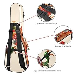 Housse de transport pour ukulélé de concert en forme de dragon chinois avec rembourrage de 10 mm d’épaisseur et… - Les Beatles, Paul McCartney, John Lennon, RIngo Starr, George Harrison Housse de transport pour ukulélé de concert en forme de dragon chinois avec rembourrage de 10 mm d'épaisseur et… – Image 3