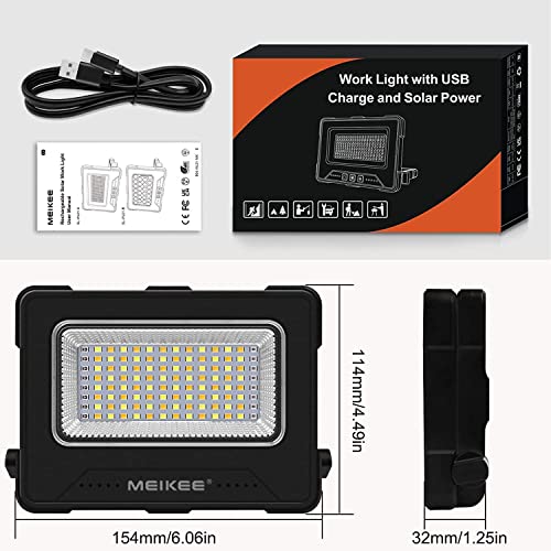MEIKEE Faro LED Ricaricabile, 60W Faro Luce LED
