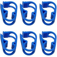 Blue Plastic Pipe Clamp 6-12mm/1/4-1/2 Laboratory Pinch Valve Plastic Hose Clamps Flow Control Hose Clamp Blue 6PCS