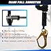 DIJJIG 6FT Fall Protection Retractable Lanyard - Heavy Duty SRL Fall Arrest System, Industrial Safety Lanyard for Roofing & Construction Positioning, ANSI/OSHA Compliant Lifeline(Large Hook)