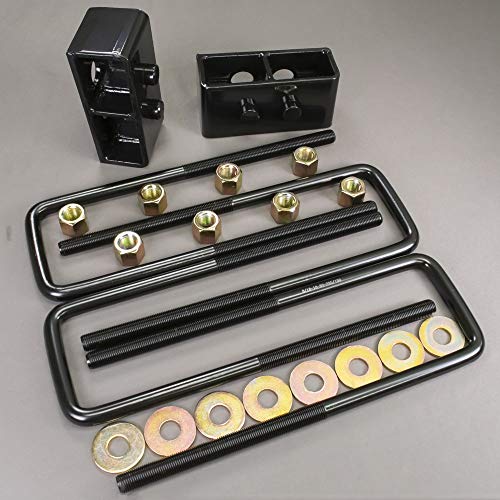 BLOCK AND EXTENDED U BOLT LIFT KIT - COMPATIBLE WITH FORD F150 2004+ - REAR - 2