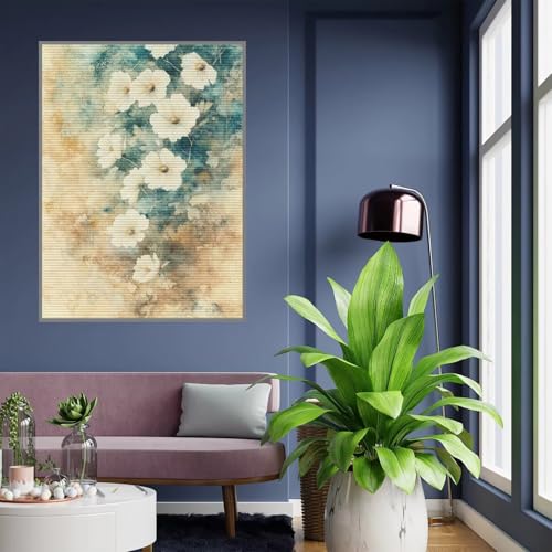 Peinture Diamant DIY fleur 50x70 cm : broderie diamant complet strass 5D loisirs créatifs